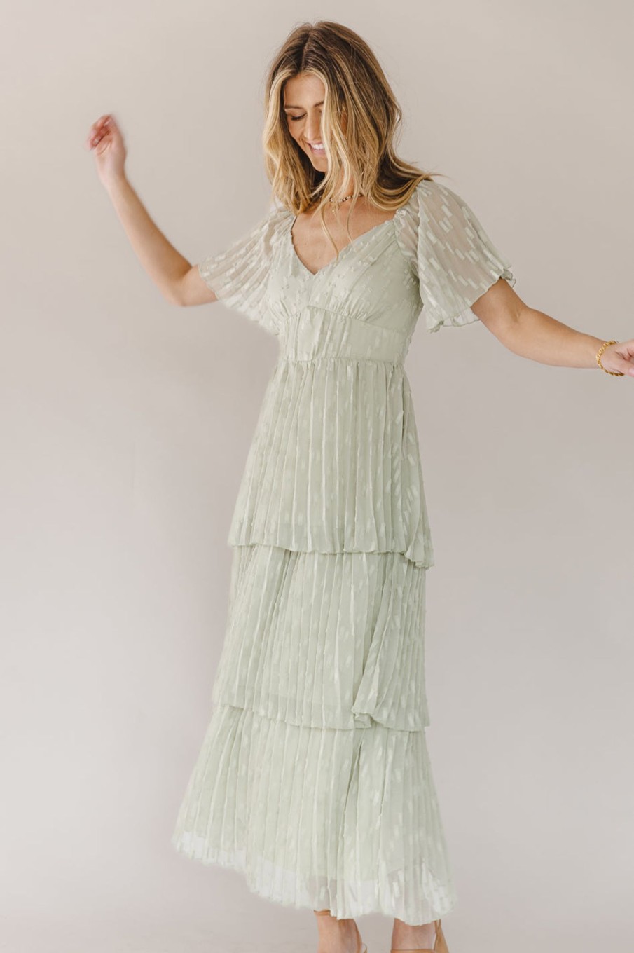 Clothing böhme | Hallie Midi Dress In Sage