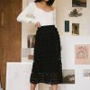 Clothing böhme | Open Cage Knit Skirt In Black