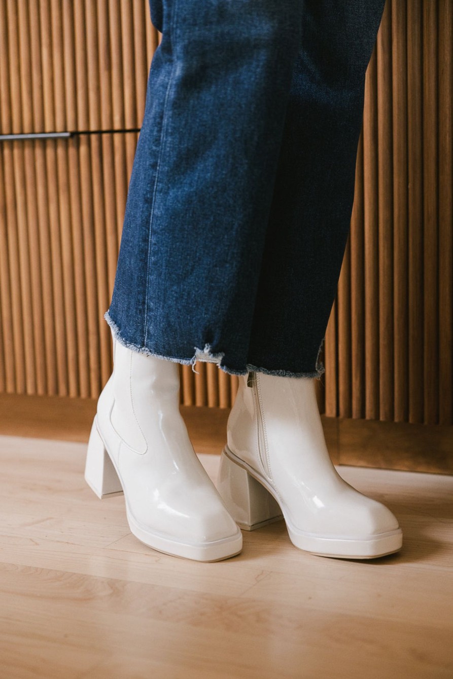 Accessories böhme | Fallon Heeled Boots In Off White