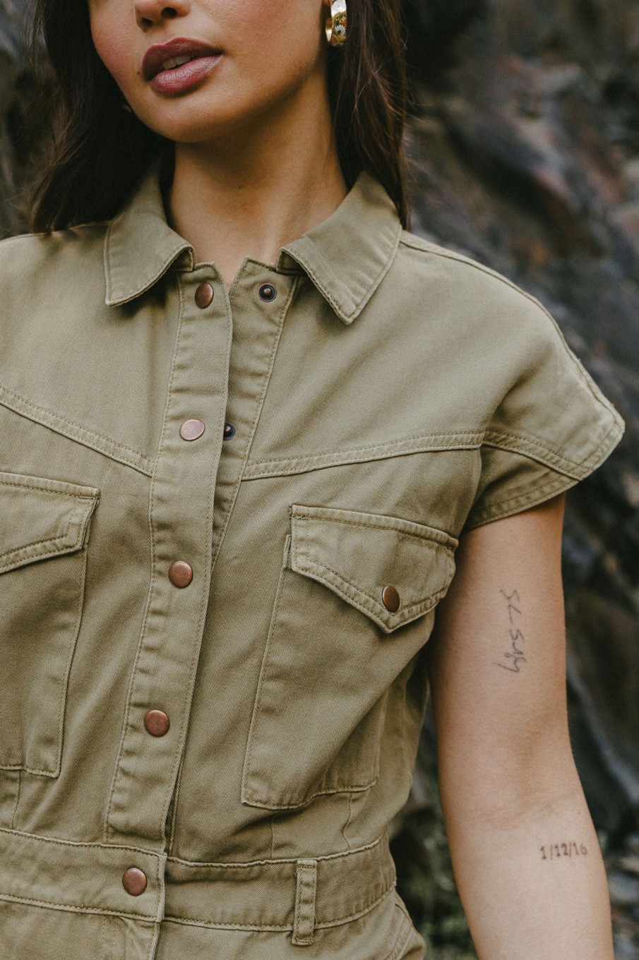 Clothing böhme | Katrina Cargo Dress In Olive