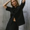 Clothing böhme | Mallory Textured Button Up In Black