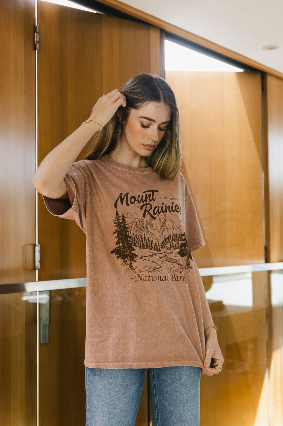 Clothing böhme | Mount Rainier Graphic Tee Mauve