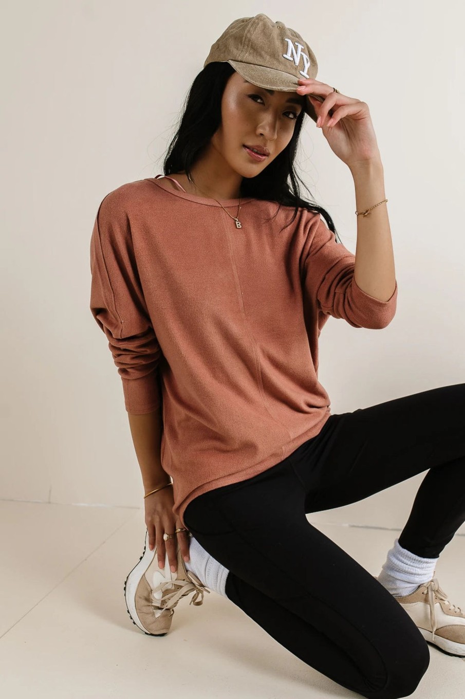 Clothing böhme | Kaylee Oversized Knit Top Rust