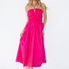 Clothing böhme | Clara Midi Dress Fuchsia