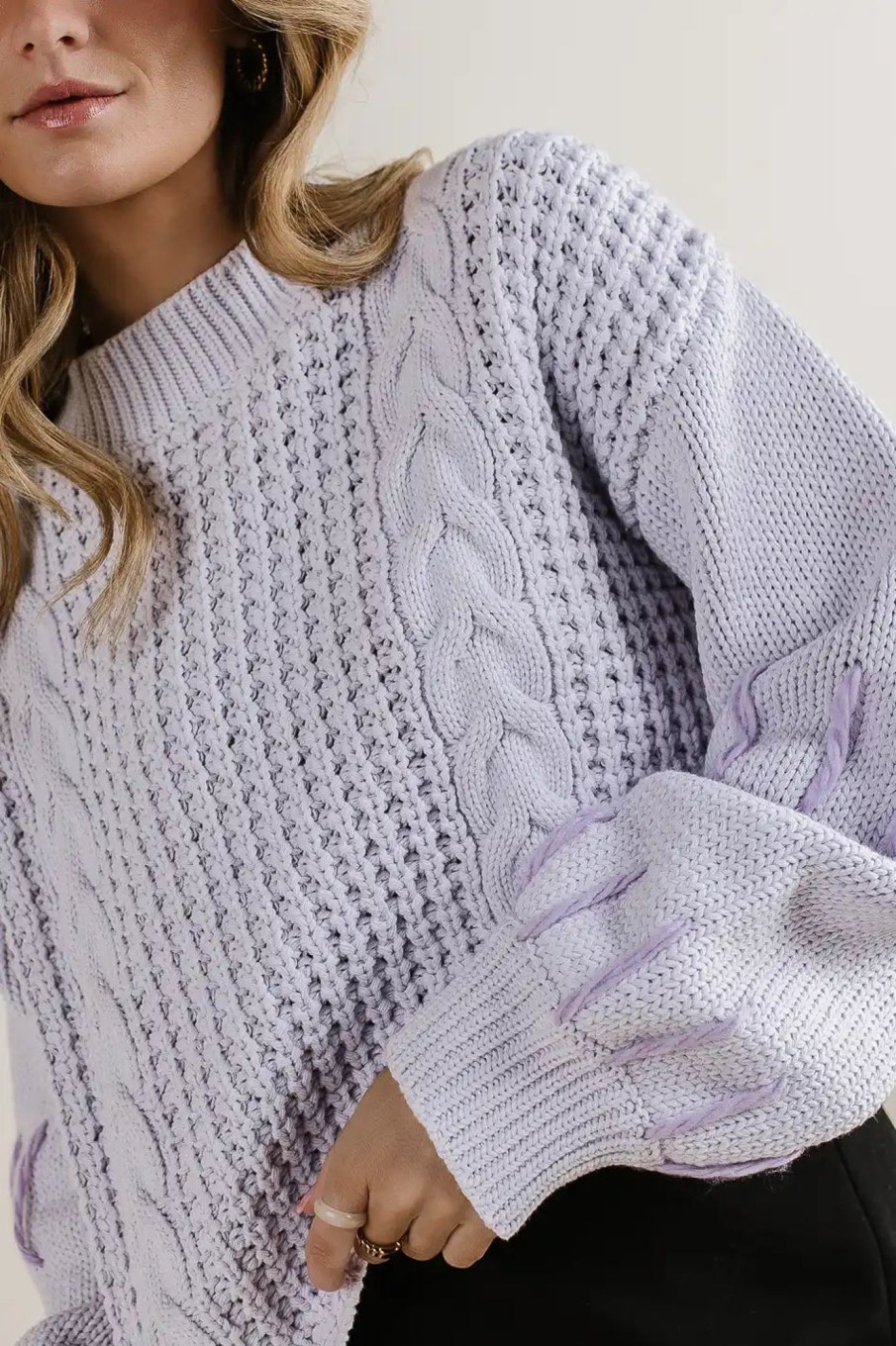 Clothing böhme | Sophia Knit Sweater Lavender