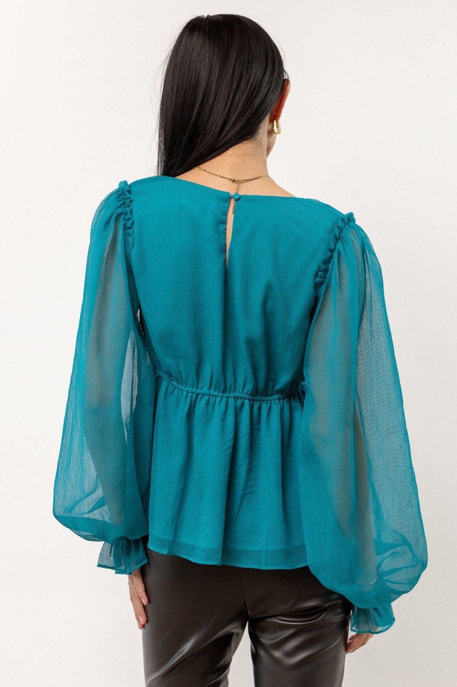 Clothing böhme | Keria Long Sleeve Top Emerald