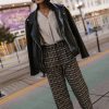 Clothing böhme | Allie Plaid Pants Black