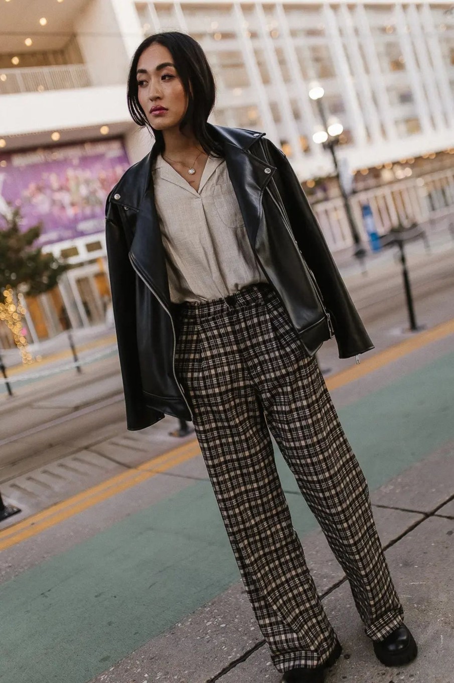 Clothing böhme | Allie Plaid Pants Black