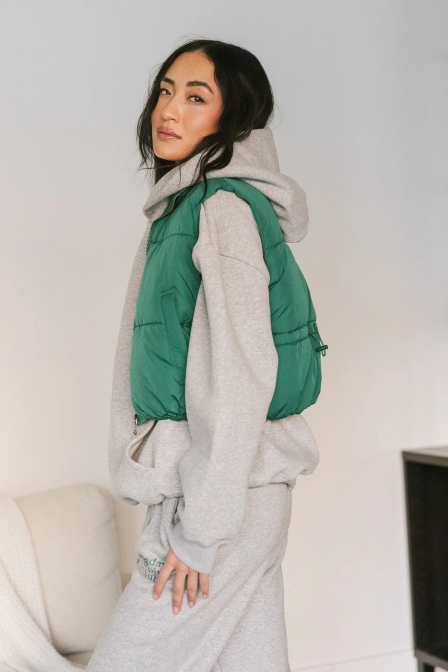 Clothing böhme | Juliet Puffer Vest Green