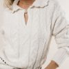 Clothing böhme | Ivy Cable Knit Sweater Cream