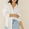 Clothing böhme | Cameron Button Up Off White