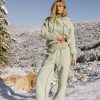 Clothing böhme | Mattie Faux Shearling Pants In Sage