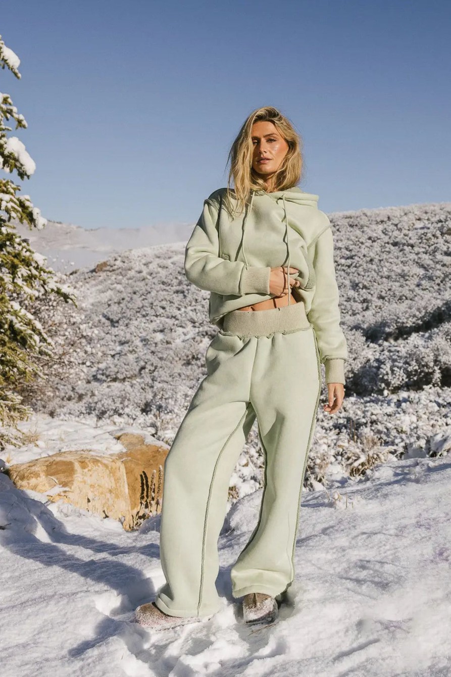 Clothing böhme | Mattie Faux Shearling Pants In Sage