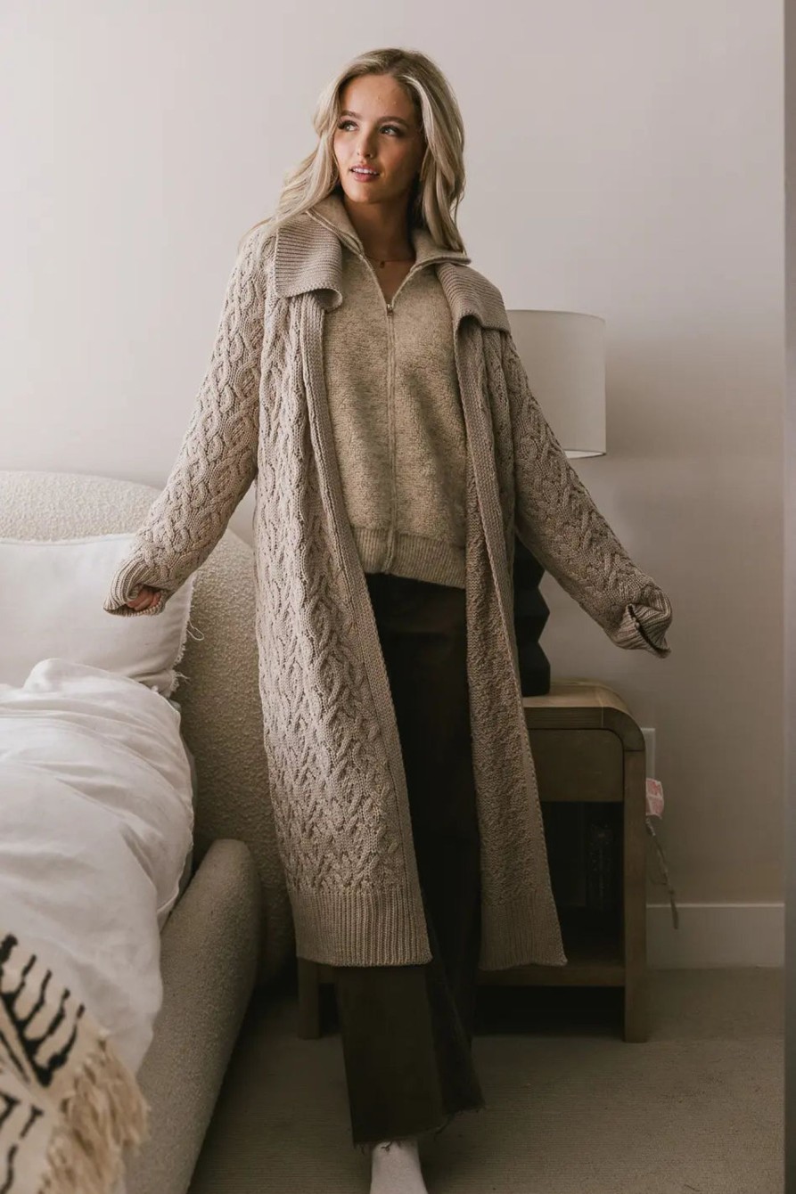 Clothing böhme | Arabella Long Cardigan Oatmeal