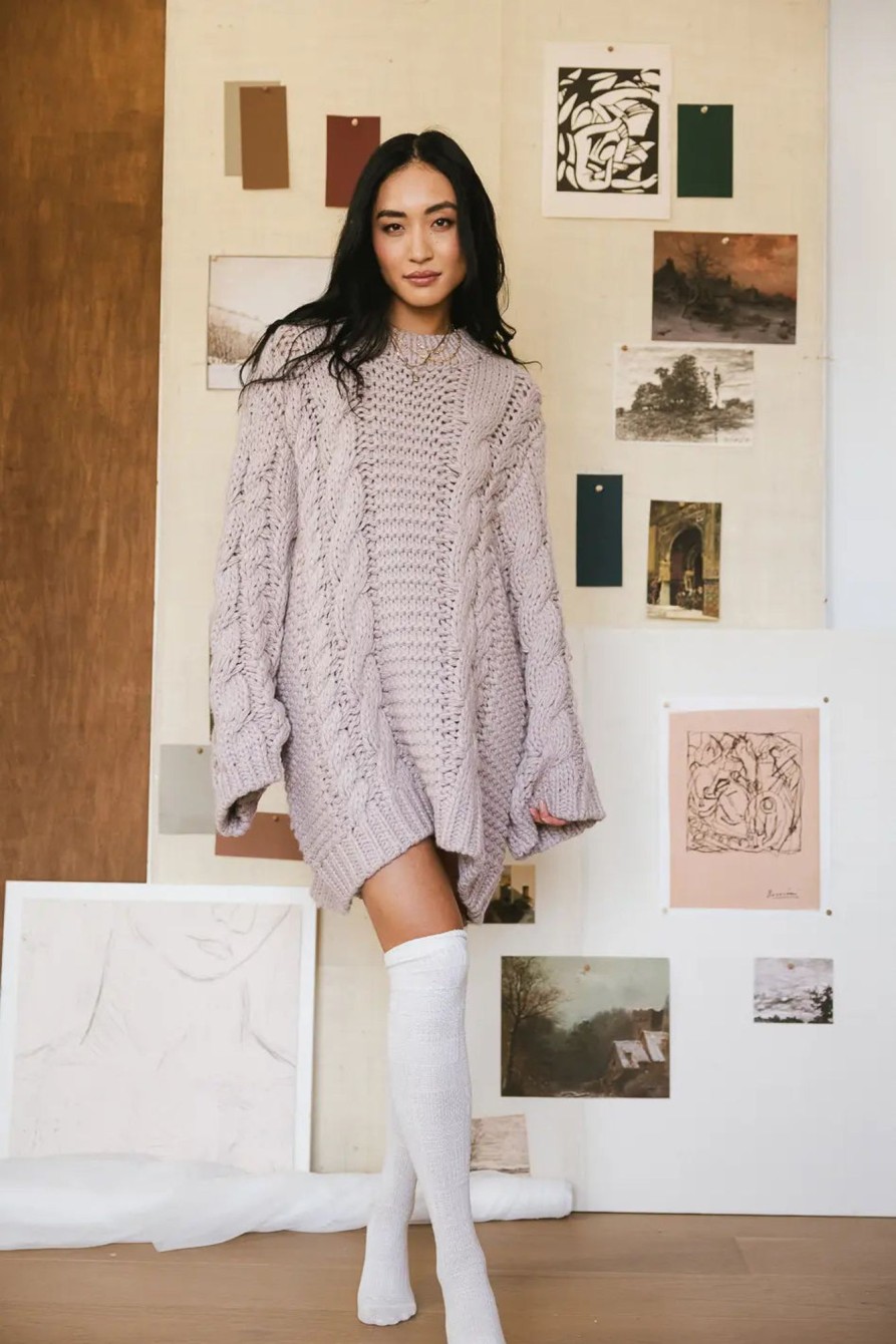 Clothing böhme | Melanie Oversized Sweater Mauve