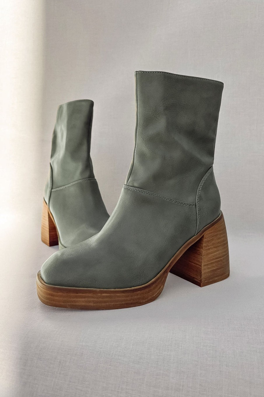 Accessories böhme | Foster Heeled Boots In Sage