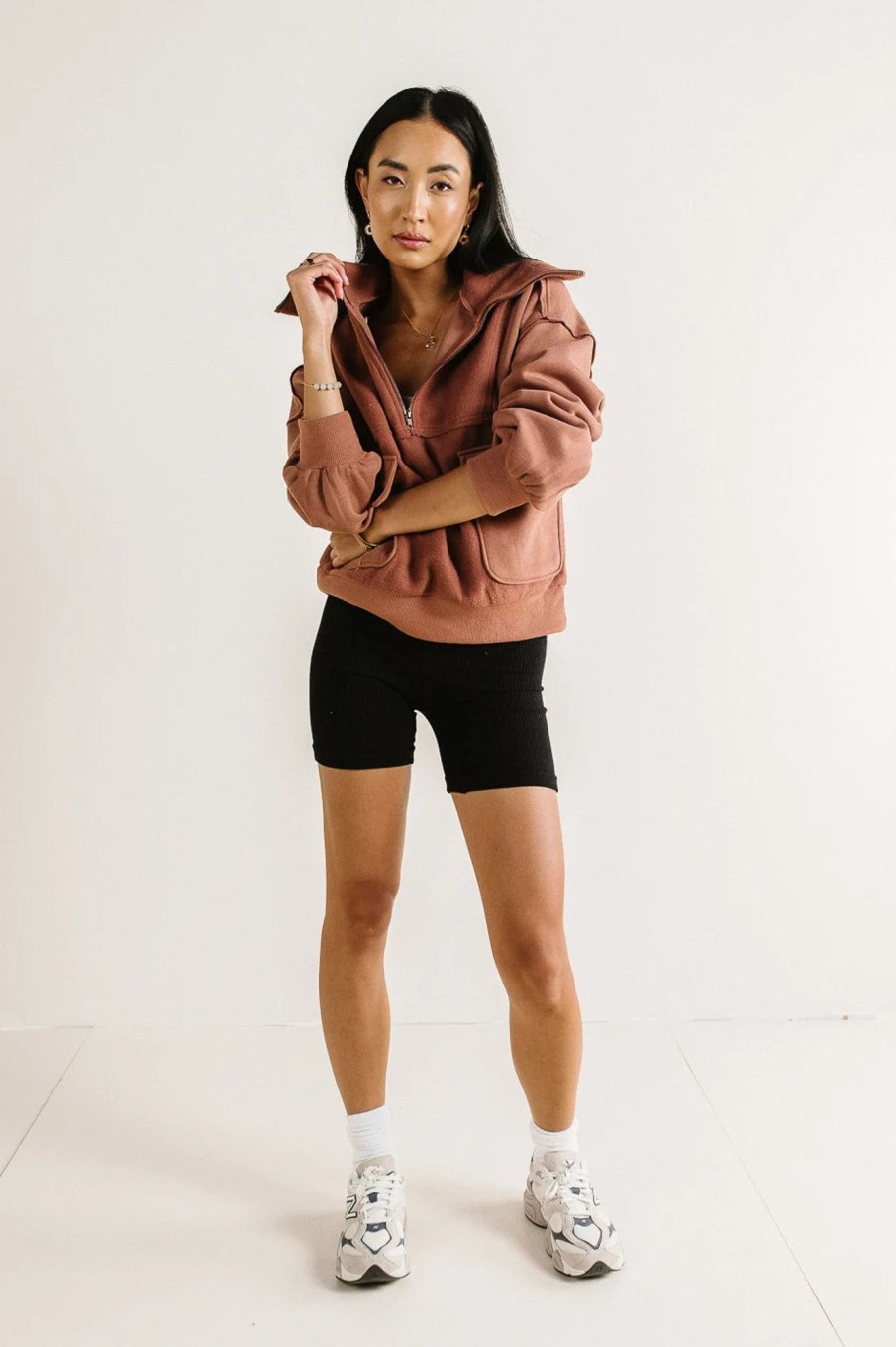 Clothing böhme | Katherine Half Zip In Brick