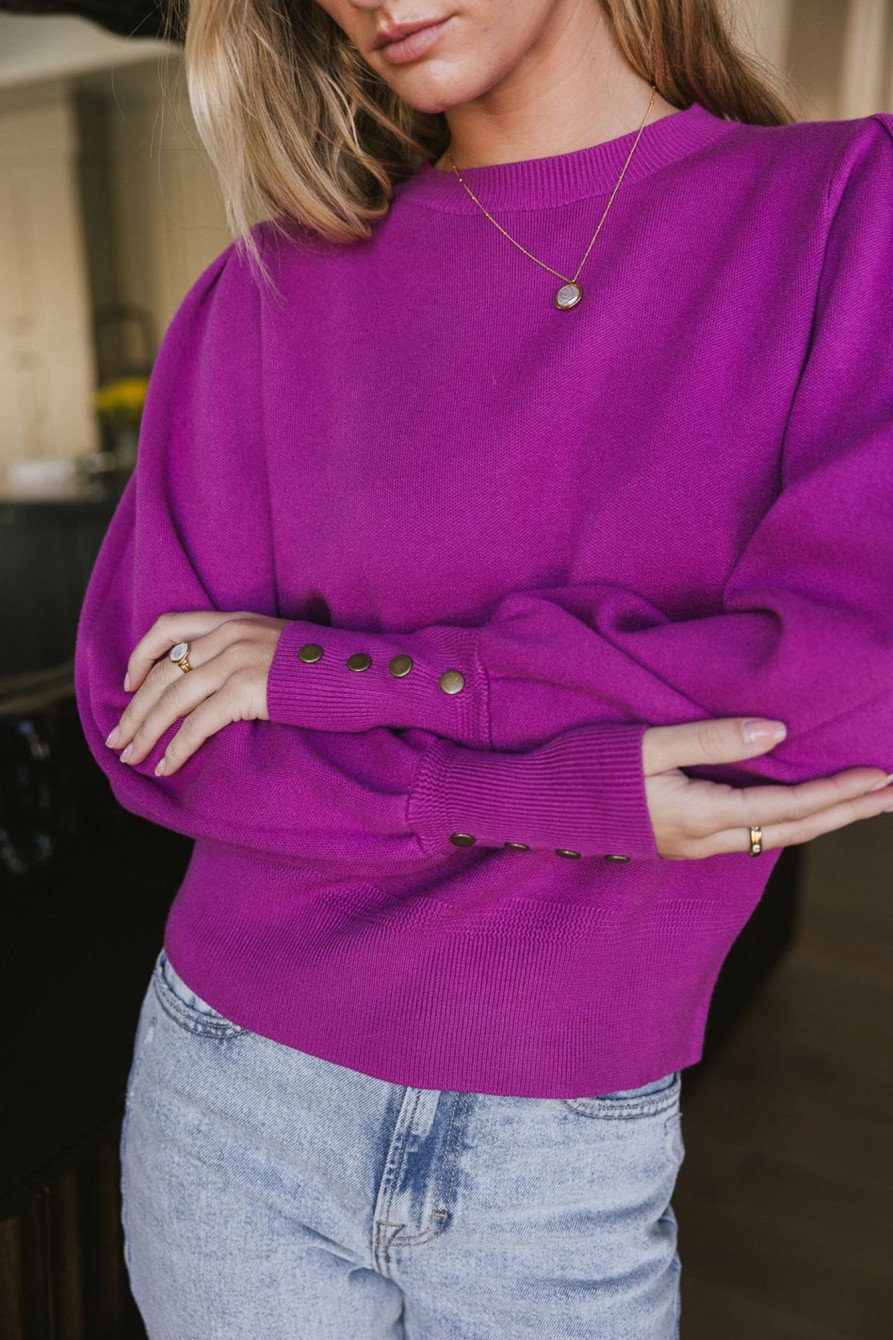 Clothing böhme | Madeline Knit Sweater In Purple