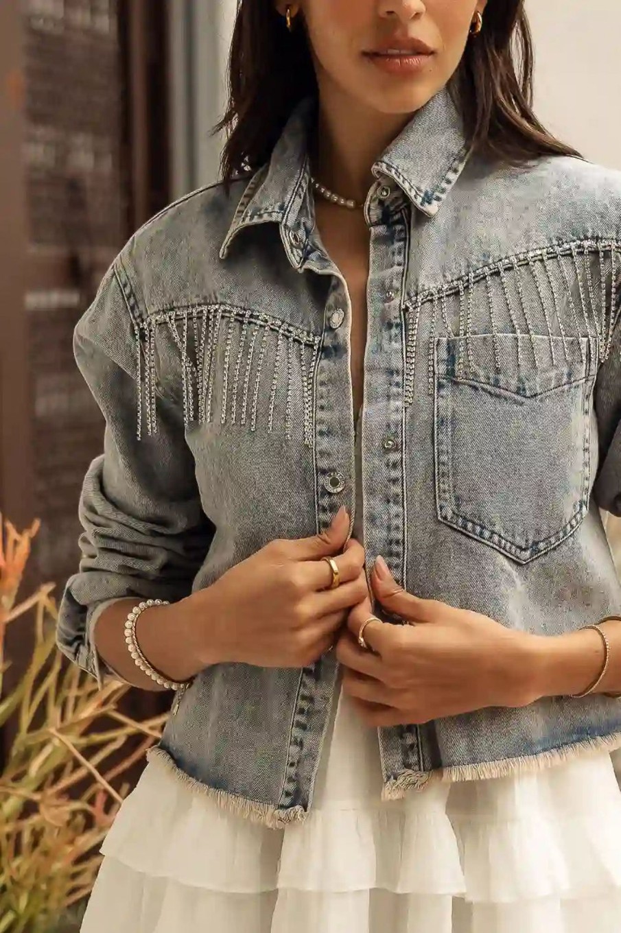 Clothing böhme | Olivia Denim Jacket Light Wash