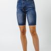 Clothing böhme | Rowen Mid Thigh Shorts Dark Wash