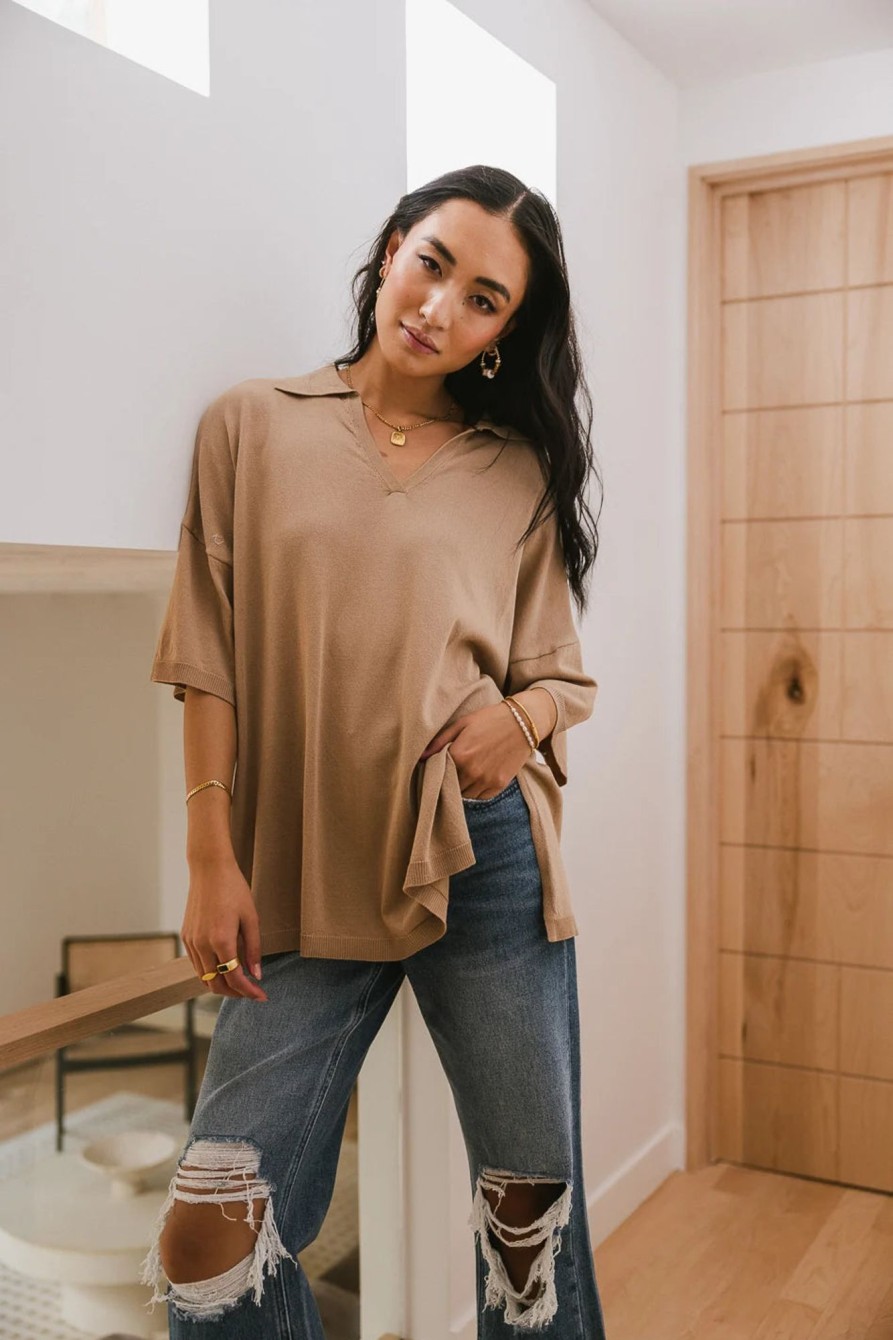 Clothing böhme | Palmer Oversized Top Beige