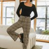 Clothing böhme | Autumn Plaid Pants Taupe