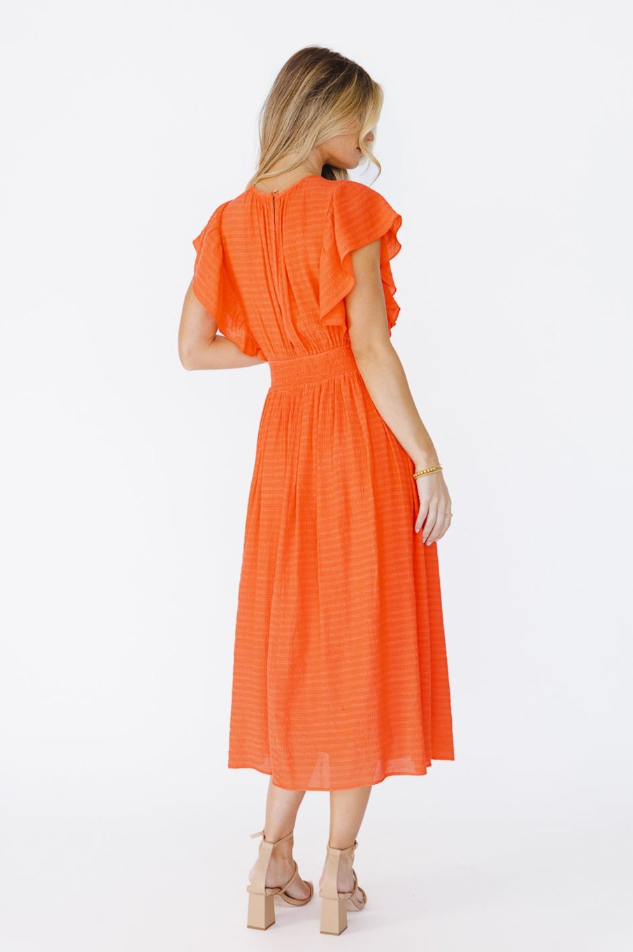 Clothing böhme | Arden Midi Dress Orange