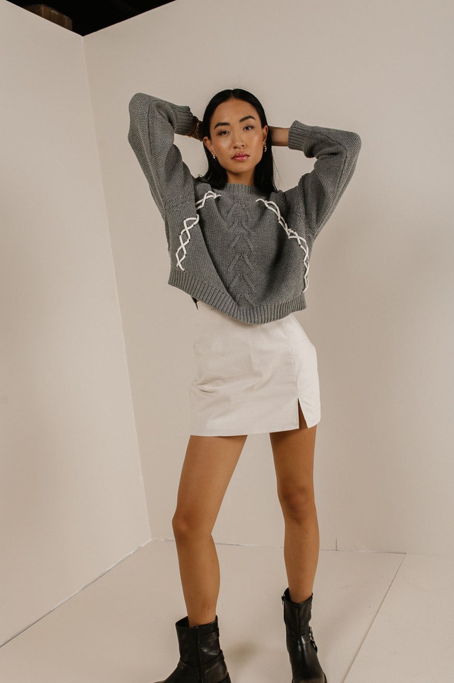 Clothing böhme | Bella Knit Sweater In Grey