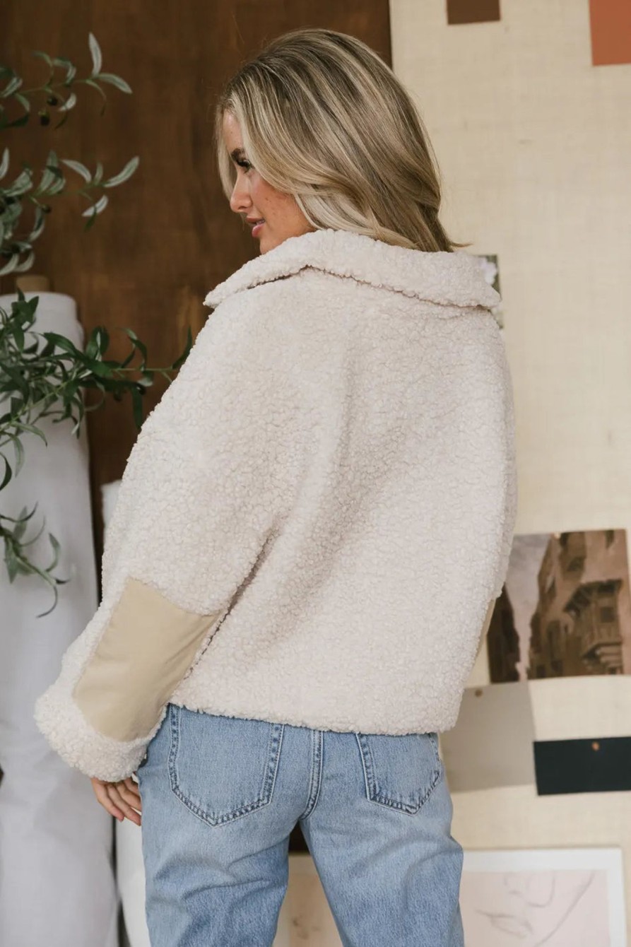 Clothing böhme | Isabella Sherpa Pullover Cream