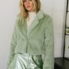 Clothing böhme | Up All Night Faux Fur Jacket In Sage