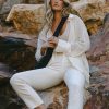 Clothing böhme | Ginny Sheer Button Up In Cream