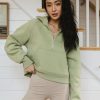 Clothing böhme | Alyssa Half Zip In Sage