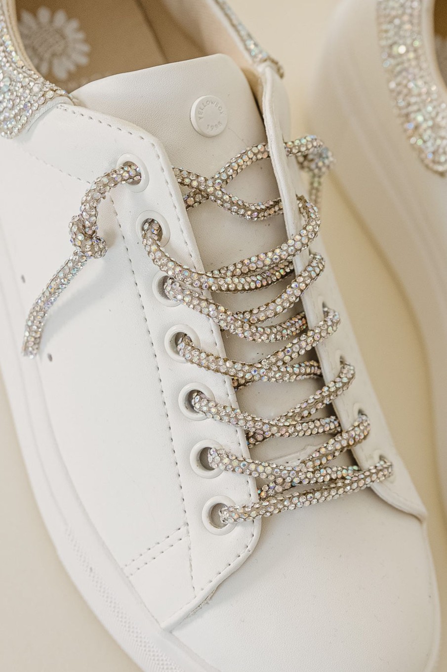 Accessories böhme | Evalia Rhinestone Sneakers In White