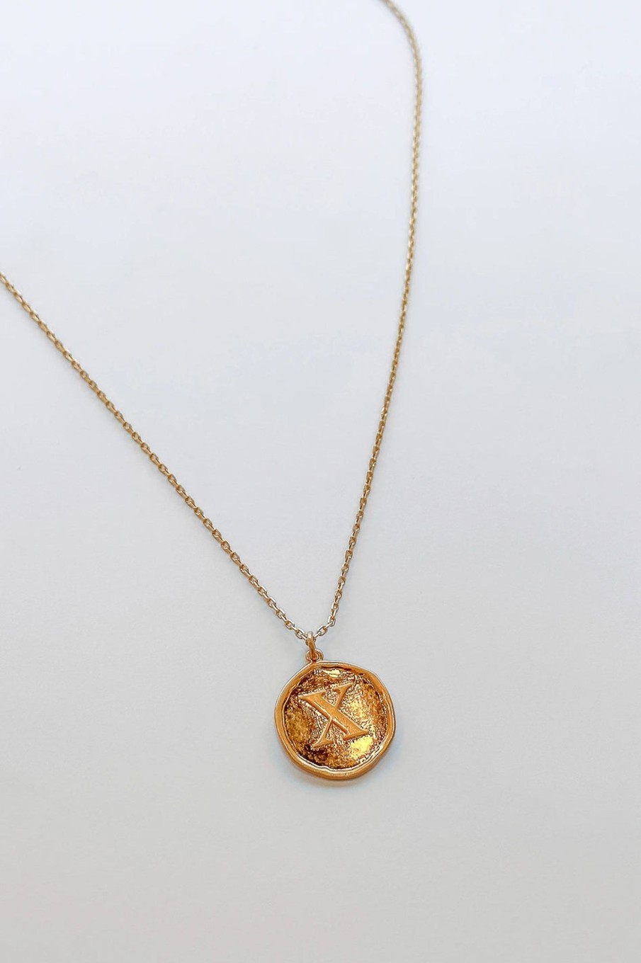 Accessories böhme | Stamped Initial Necklace Gold