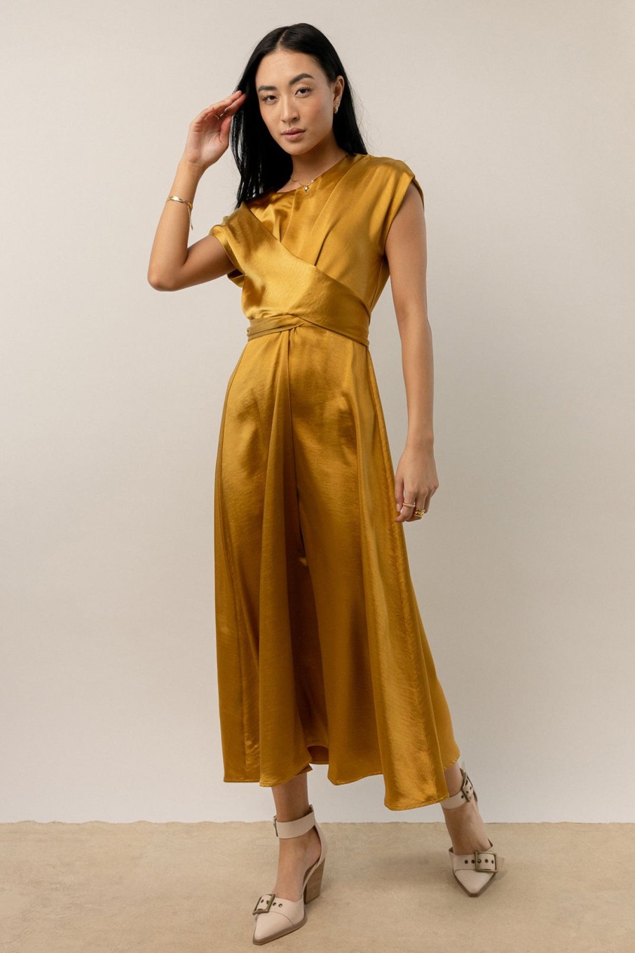 Clothing böhme | Rosalind Midi Dress In Mustard