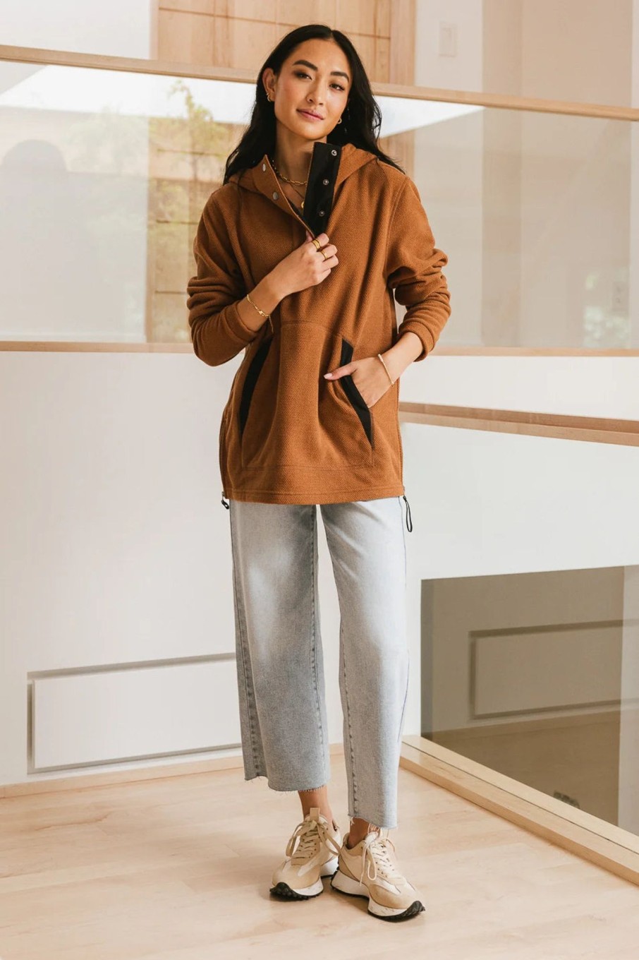 Clothing böhme | Aiden Fleece Pullover Camel