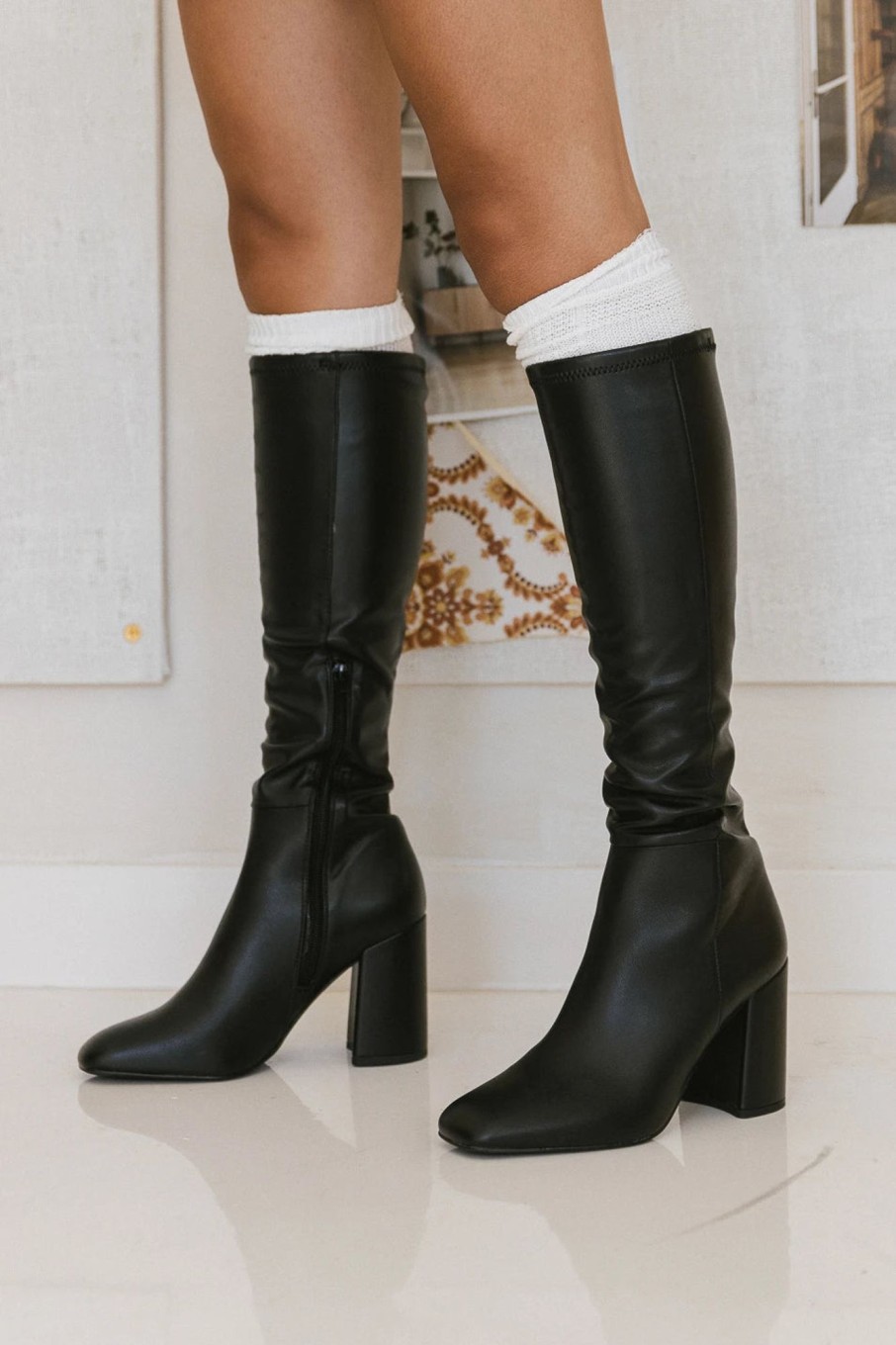 Accessories böhme | Steve Madden Lizah Knee High Boots Black