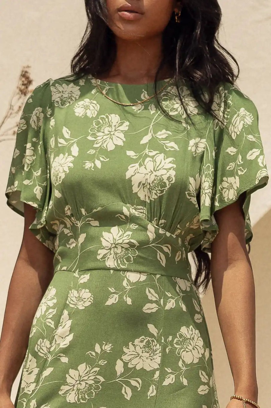 Clothing böhme | Rebel Floral Dress Green