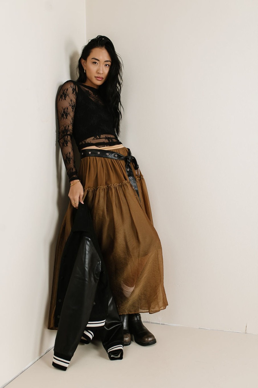 Clothing böhme | Terrin Tulle Skirt In Olive