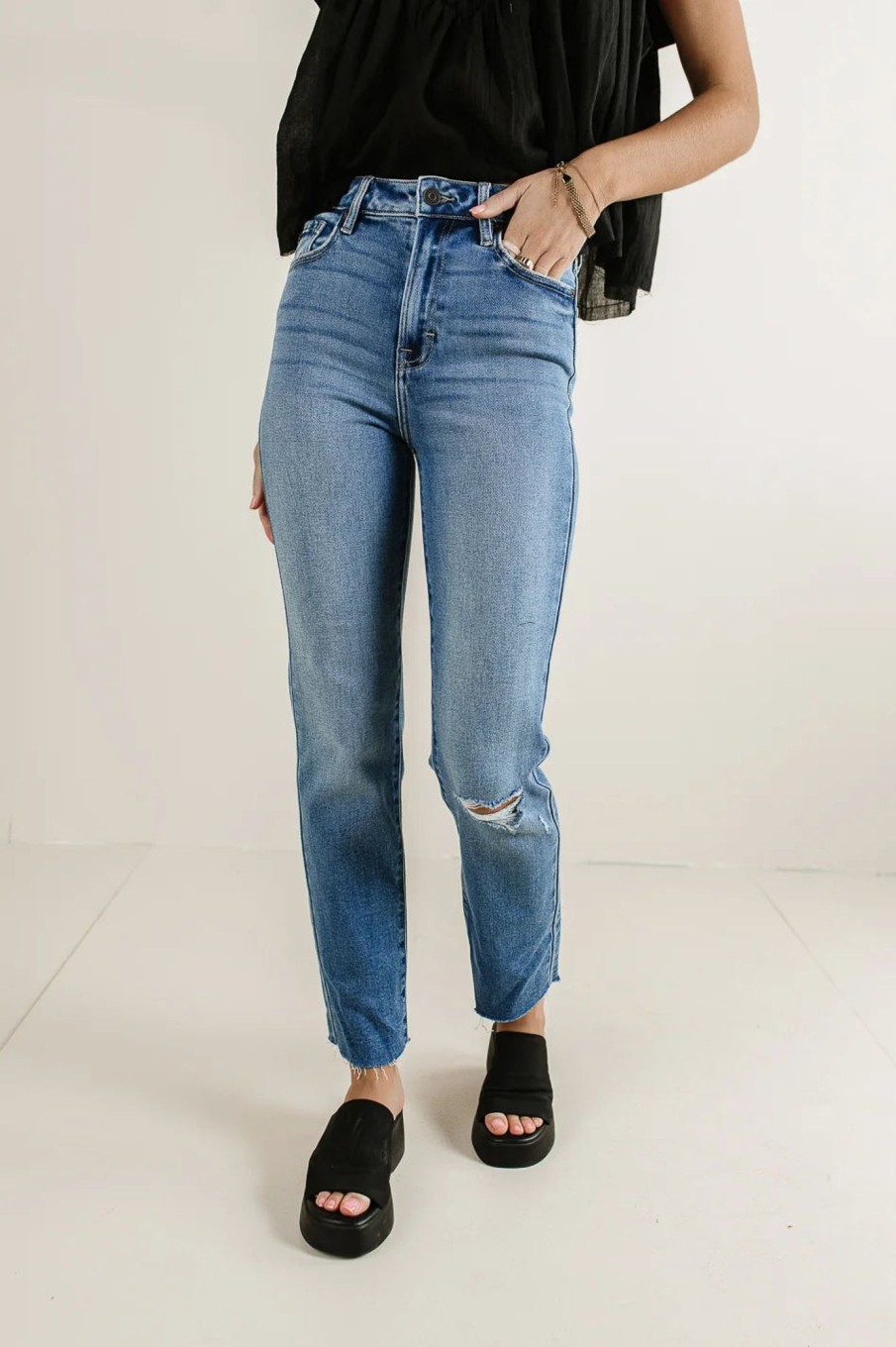 Clothing böhme | Amelia Distressed Jeans In Medium Wash