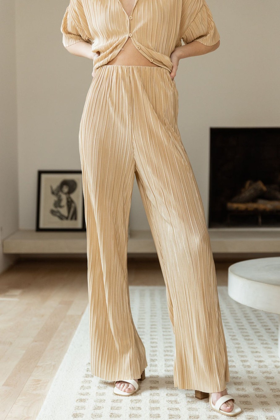 Clothing böhme | Clara Ribbed Pants In Champagne