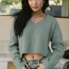 Clothing böhme | Lyra V-Neck Sweater In Sage