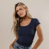 Clothing böhme | Freya Ribbed Top In Navy