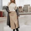 Clothing böhme | Savannah Corduroy Skirt In Beige