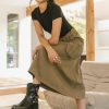 Clothing böhme | Angelina Cargo Skirt Khaki