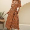 Clothing böhme | Sonnet Wrap Dress Camel