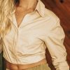 Clothing böhme | Elia Cropped Blouse In Taupe