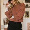 Clothing böhme | Amber Knit Sweater In Brick