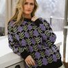 Clothing böhme | Lea Floral Sweater Black