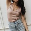 Clothing böhme | Dylan V-Neck Bodysuit In Mauve